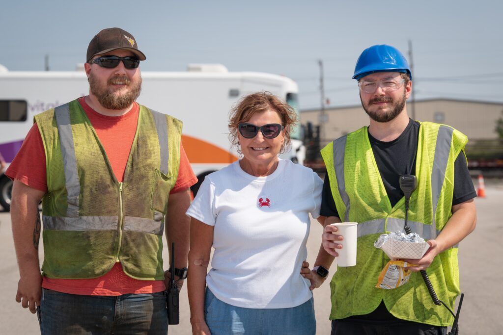 From left are Andrew Homan, Cindy Homan and Michael Homan.