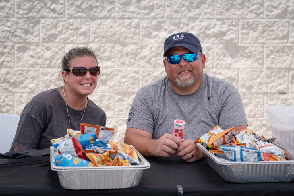 From left are Alexis Marshall and Jeff Mateyack.