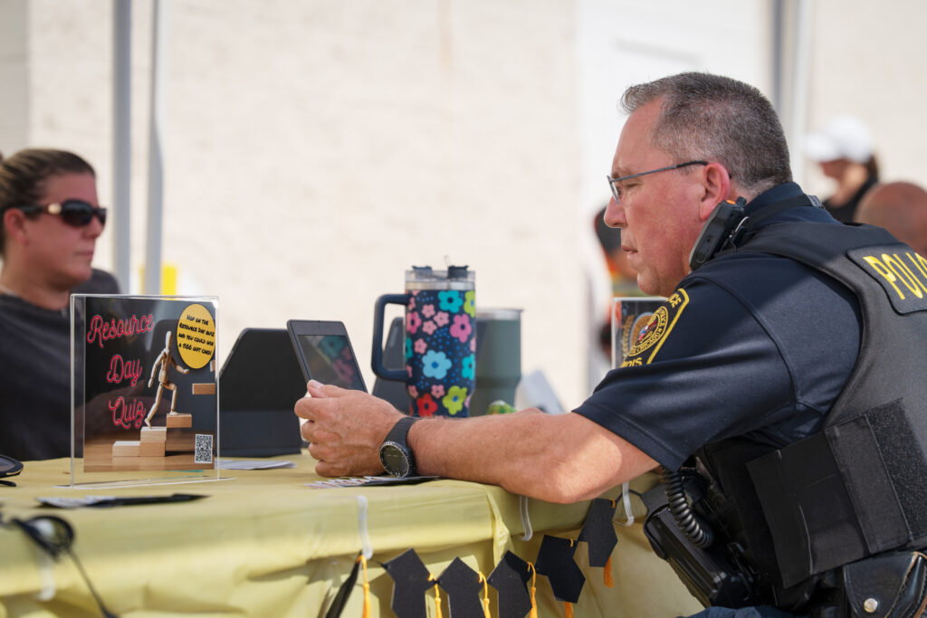Officer Dave Sass does the Resource Day Quiz.